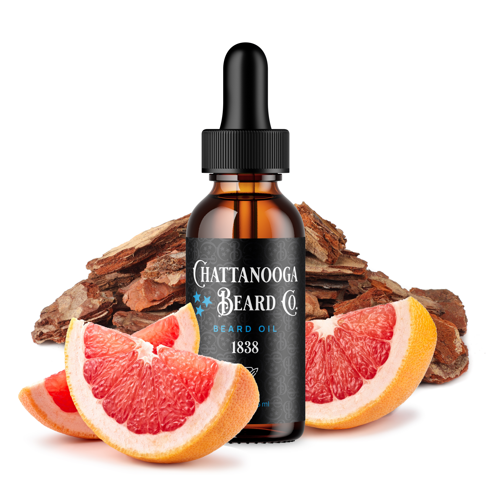 1838 Beard Oil - Cedarwood & Grapefruit | Chattanooga Beard Co. 1838 Beard Oil - Cedarwood & Grapefruit | Chattanooga Beard Co.